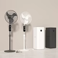 Modern Standing Cooling Fans And Air Coolers In Black And White For Home Use