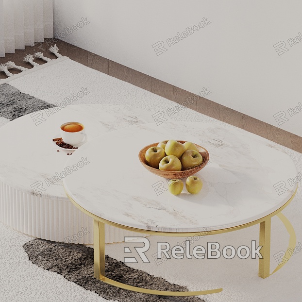 Modern coffee table model