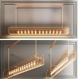 Light Luxury Chandelier 3d model