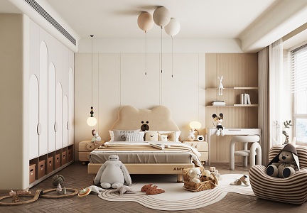 Modern Children's Room 3d model