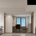 Modern Living and Dining Room Interior With TV Sofa Striped Chair Rug And Chandelier