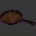 Vintage Copper Frying Pan A Practical Household Cooking Tool With Sturdy Handle