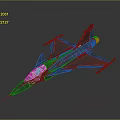 Sleek Fighter Jet Model With Metallic Finish Cockpit And Aerodynamic Wings