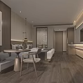 Serene Hotel Guest Room With Wooden Flooring Sofa Area And Modern Decor