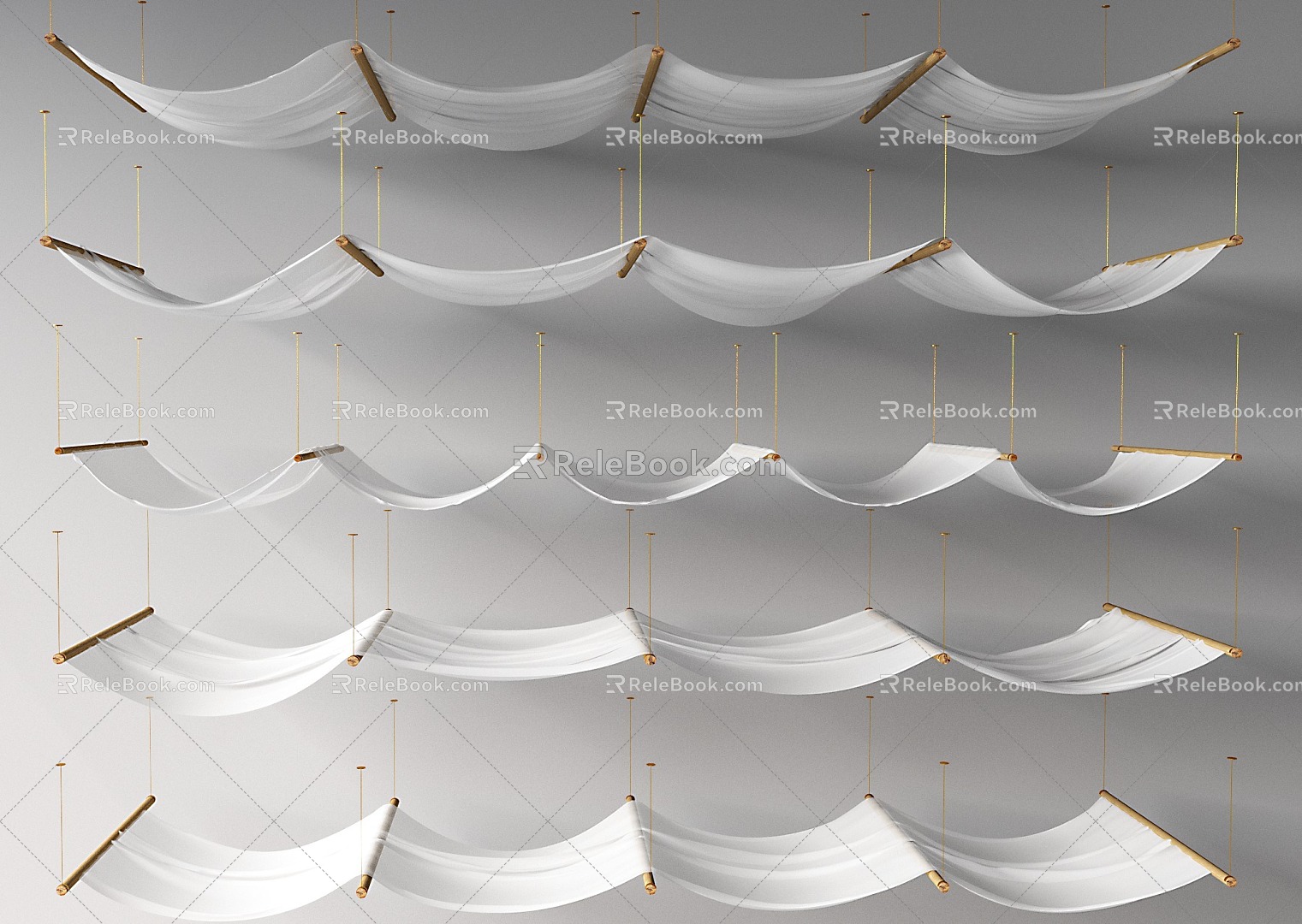 Cloth ceiling 3d model