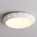 Modern White Ceiling Light with Wavy Textured Shade for Contemporary Interior Lighting 3d model