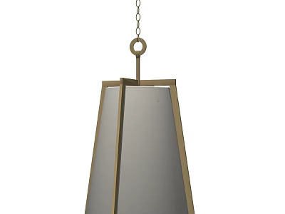 Modern Pendant Chandelier With Metal Frame And Fabric Shade For Interior Lighting 3d model