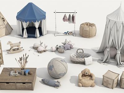 Modern Tent Baby Room model