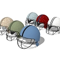 Binaural Baseball Helmet 3d model