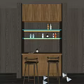 Modern Bar Chair Combination Bar Chair Combination Bar Stool Combination Bar Stool Combination 3d model