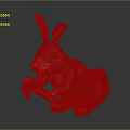 Gray Rabbit With Pink Ears Holding Fresh Carrot On Gray Background