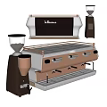 Elegant Modern Kitchen Appliances With Coffee Machine Grill And Stainless Steel Design