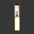 Golden Open Lighter With Metallic Finish And Reflective Surface Design 3d model