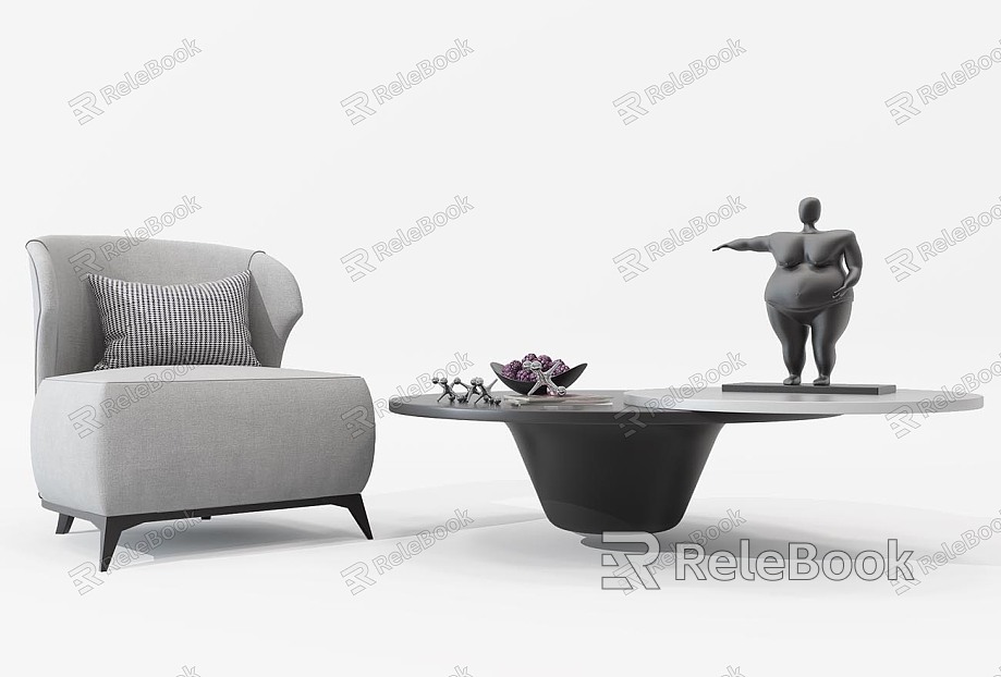 Single sofa model