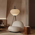 Quiet single sofa 3d model