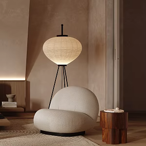 Quiet single sofa 3d model