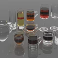 Household Glass Drinkware Collection With Pitcher Mugs Wine Glasses And Various Shapes For Daily Use
