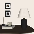 Nordic Middle Ancient Table Lamp 3d model
