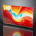 Modern Smart TV With Slim Design High Definition Screen And Vibrant Natural Landscape