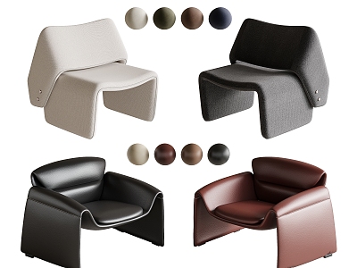 Modern Leisure Sofa Combination Single Sofa Chair Single Leisure Chair Leather Sofa Chair Fabric Sofa Chair model