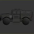 Armored Police Vehicle With Heavy Armor Emergency Lights And Badge