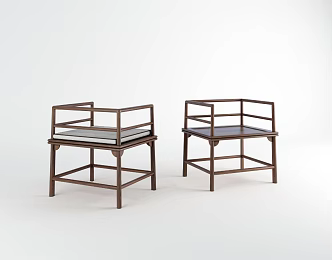 Chinese Style Song Dynasty Chair Tea Chair Dining Chair Leisure Chair Ming Style Furniture 3d model