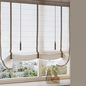 Curtain Screen Window Blinds Dream Curtain Shangri-La Curtain 3d model