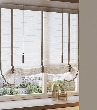 Curtain Screen Window Blinds Dream Curtain Shangri-La Curtain 3d model