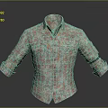 Floral Print Collared Long Sleeve Shirt With Cuffed Sleeves And Pockets