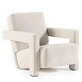 Modern Green And White Geometric Pattern Accent Chair With Cream Colored Upholstery Design