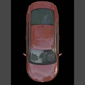 Red Sports Car Exterior With Black Windows And Silver Alloy Wheels