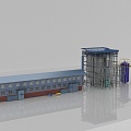 chemical plant 3d model