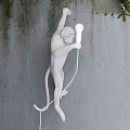 Monkey Shaped Wall Lamp With Creative Design For Modern Home Decorative Lighting 3d model