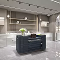Modern Luxury Jewelry Store Interior With Display Cabinets And Decor