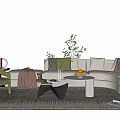 Modern Sofa Coffee Table Combination Sofa Coffee Table 3d model