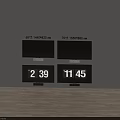 65 Inch and 70 Inch Televisions with 1440x820 1550x880 mm and Time Display 239 1145
