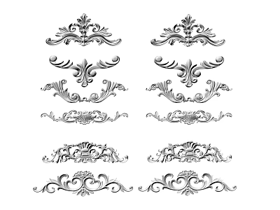 carved hardware 3d model