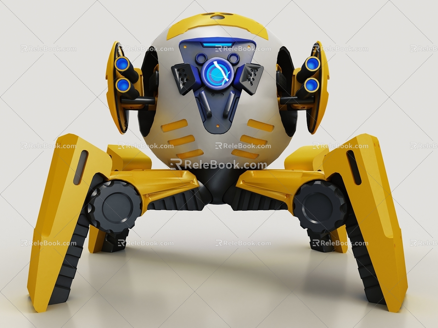 Electric toy mechanical fighter mechanical drone game character game character 3d model