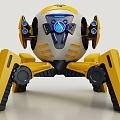 Electric toy mechanical fighter mechanical drone game character game character 3d model