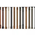 Decorative Roman Columns In Various Styles And Different Colors For Home Design