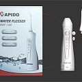 RAPIDO Water Flosser WF260 White Design With Packaging And Nozzle Accessory 3d model