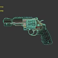 Copper And Black Revolver Featuring Intricate Engravings Mechanical Details Textured Grip And Decorative Design Elements