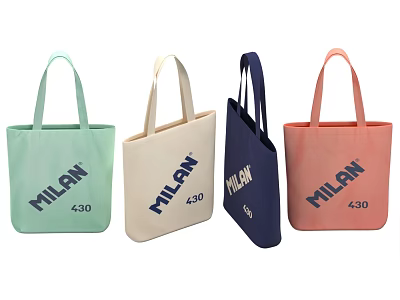 Stylish MILAN 430 Tote Bags In Various Soft Colors For Daily Carry 3d model Stylish MILAN 430 Tote Bags In Various Soft Colors For Daily Carry 3d model