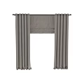 Beige Linen Pleated Curtains For Modern Window Treatment And Home Decor