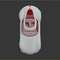 Renault Futuristic Concept Car With Silver Body Red Roof And Sleek Design