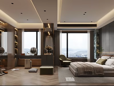 Modern Bedroom 3d model