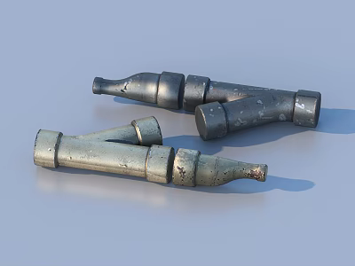Pipe valve interface water pipe elbow 3d model