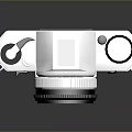 Canon Vintage Electronic Camera Features Classic Body And Retro Lens Design