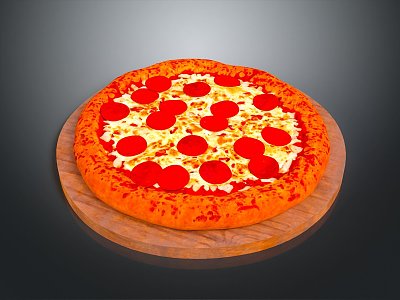 Pizza Durian Pizza Strawberry Sauce Pizza Fruit Pizza Spicy Crawfish Pizza Chicken Pizza 3d model