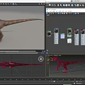 Realistic Standing Reptile Dinosaur With Brown Skin Long Tail And Sharp Claws